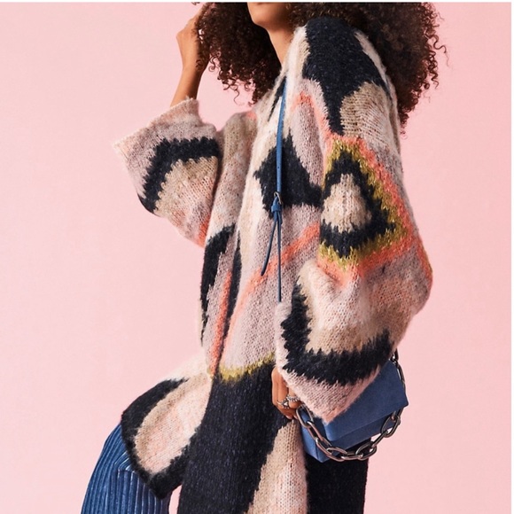 Free People Petals Cardigan XS Oversized - Picture 3 of 11